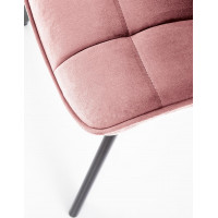 Jedálenská stolička STEFANIA - ružová / čierna