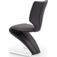 Dizajnová stolička ZOE - tmavo šedá / čierna