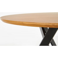 Jedálenský stôl MOSAMBIK - 120x75 cm - dub zlatý/čierny