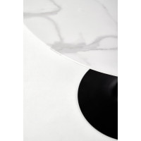 Jedálenský stôl AMBROSIA - 90x72 cm - sklo/čierny