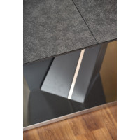 Jedálenský stôl SILVA 160(200)x90x77 cm - rozkladací - tmavo šedý