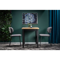 Jedálenský stôl COBE 120x68x77 cm - dub wotan/čierny