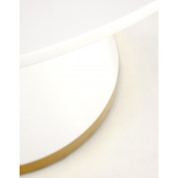 Jedálenský stôl VEGA 120x76 cm - biely / zlatý