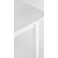 Jedálenský stôl FLORA 160(228)x90x78 cm - rozkladací - biely
