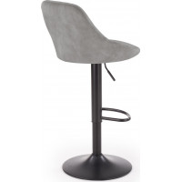 Barová stolička LINDA - šedá - výškovo nastaviteľná