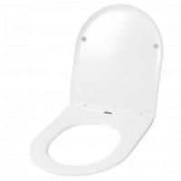 Duroplast sedátko na WC REA - FLAT - biele