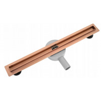 Sprchový žľab MAXMAX Rea NEO PRE SLIM - medený brúsený