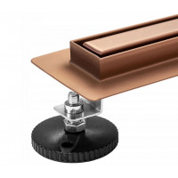 Sprchový žľab MAXMAX Rea NEO PRE SLIM - medený brúsený