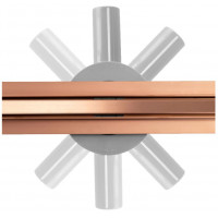 Sprchový žľab MAXMAX Rea NEO PRE SLIM - medený brúsený