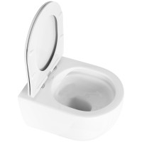 Závesné WC Rea OLIVIER + Duroplast sedátko flat - biele