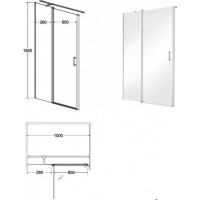 Bezrámové sprchové dvere a kúty EXO-C