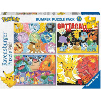 RAVENSBURGER Puzzle Pokémon 4x100 dielikov