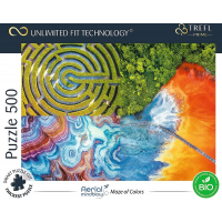 TREFL Puzzle UFT Aerial Mindblow: Bludisko farieb 500 dielikov