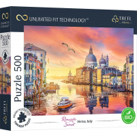 TREFL Puzzle UFT Romantic Sunset: Benátky, Taliansko 500 dielikov