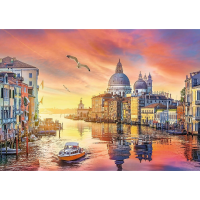 TREFL Puzzle UFT Romantic Sunset: Benátky, Taliansko 500 dielikov