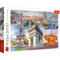 TREFL Puzzle Víkend v Paríži 2000 dielikov