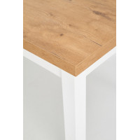 Jedálenský stôl TEO - 140(220)x80x76 - rozkladací - dub lancelot/biela