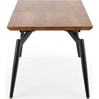 Jedálenský stôl CARTER - 140 (180) x80x74 - rozkladací - prírodný / čierna