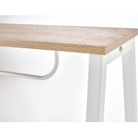 Písací stôl CONNIE - dub sonoma/biely