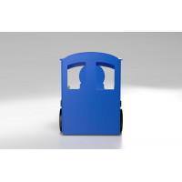 Detská posteľ 3D MAŠINKA 190x90 cm - modrá