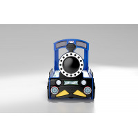 Detská posteľ 3D MAŠINKA 190x90 cm - modrá