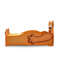 Detská posteľ 3D MACKO 160x80 cm - hnedá