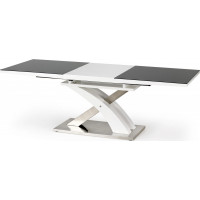 Jedálenský stôl STEVEN 2 - 160(220)x90x77 cm - rozkladací - čierny