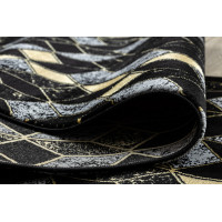 Behúň Gloss 400B 86 3D geometric black/gold