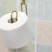 Držiak toaletného papiera SOLO VERTICAL - kov - zlatý matný