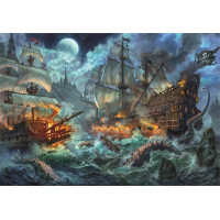 CLEMENTONI Puzzle Bitka pirátov 1000 dielikov