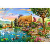 BLUEBIRD Puzzle Chata pri jazere 1000 dielikov