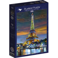 BLUEBIRD Puzzle Eiffelova veža pri západe slnka, Paríž, Francúzsko 1000 dielikov
