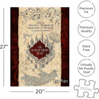 AQUARIUS Puzzle Harry Potter: Záškodnícku mapu 1000 dielikov