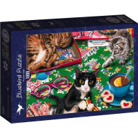 BLUEBIRD Puzzle Mačacie skladači 1000 dielikov