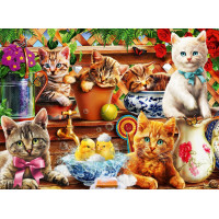 BLUEBIRD Puzzle Mačiatka v kôlni 3000 dielikov