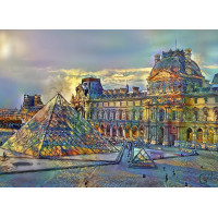 BLUEBIRD Puzzle Múzeum Louvre, Paríž, Francúzsko 1000 dielikov