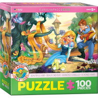 EUROGRAPHICS Puzzle Princezná s nádhernými vlasmi 100 dielikov