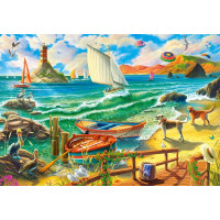 CASTORLAND Puzzle Víkend pri mori 1000 dielikov