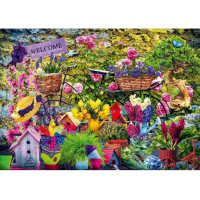 BLUEBIRD Puzzle Vitajte v našej záhrade 1000 dielikov