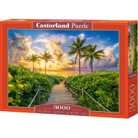 CASTORLAND Puzzle Západ slnka v Miami, USA 3000 dielikov