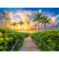 CASTORLAND Puzzle Západ slnka v Miami, USA 3000 dielikov