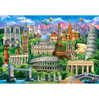 CASTORLAND Puzzle Známe pamiatky 1000 dielikov