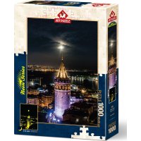 ART PUZZLE Svietiace puzzle Galatská veža 1000 dielikov