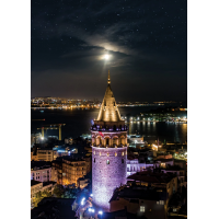 ART PUZZLE Svietiace puzzle Galatská veža 1000 dielikov