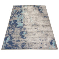 Moderný kusový koberec SPRING Splash - modrý