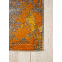 Moderný kusový koberec SPRING Splash - oranžový
