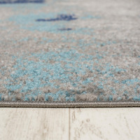 Moderný kusový koberec SPRING Splash - tyrkysový