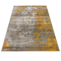 Moderný kusový koberec SPRING Splash - žltý