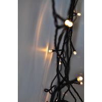 LED vonkajšia vianočná reťaz - 200 LED - 8 funkcií - farba teplá biela