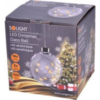 LED vianočné gule sklenená - 10 LED